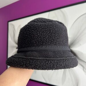 Vintage Lands' End Bucket Hat Black